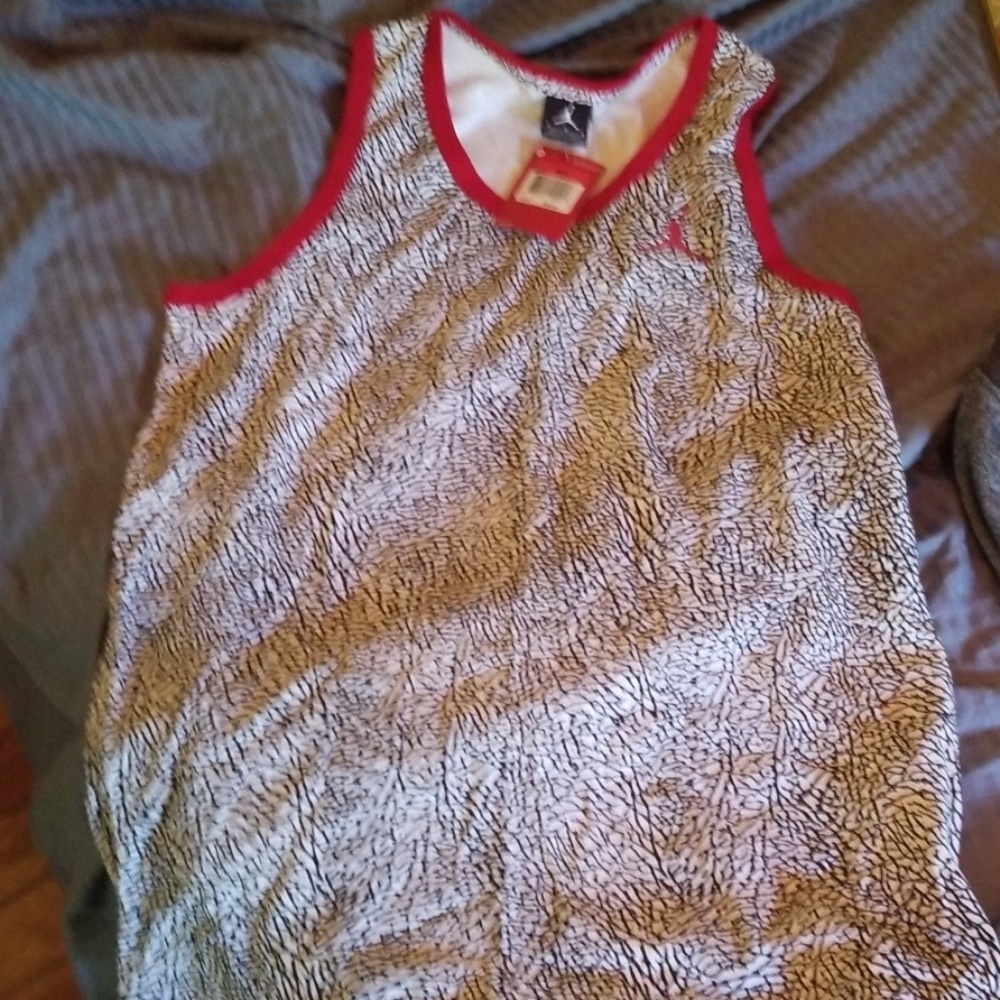 NWT Jordan safari/cement print Tank Top size L
